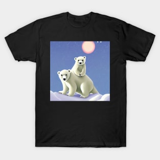 Cute polar bear family T-Shirt